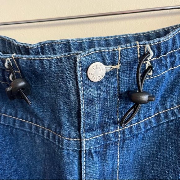 Vintage Y2K Women's Straight Leg Denim Cargo Pants - Picture 4 of 13